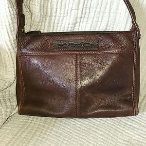 Fossil Vintage Brown Leather Shoulder Bag